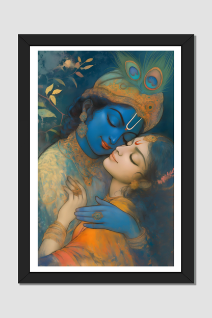 Radha Krishna Marriage Gift Photo Frame | Perfect Wedding Gift for Couples | 300 GSM Glossy Finish