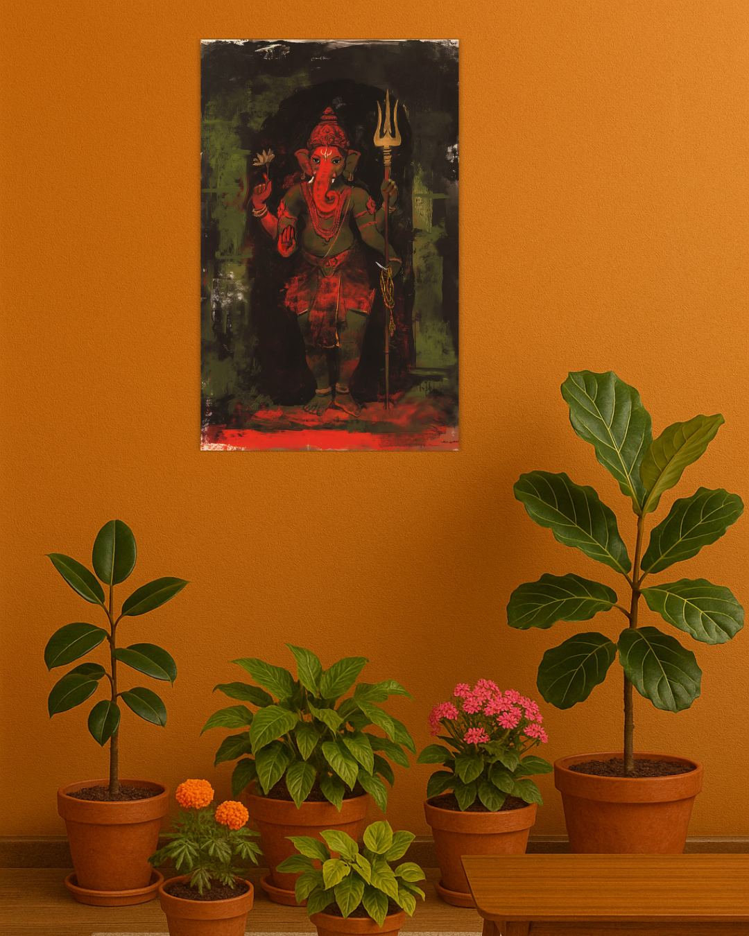 Lord Ganesha Poster – 300 GSM Spiritual Wall Art for Wisdom and Prosperity | Vastu Positive Decor