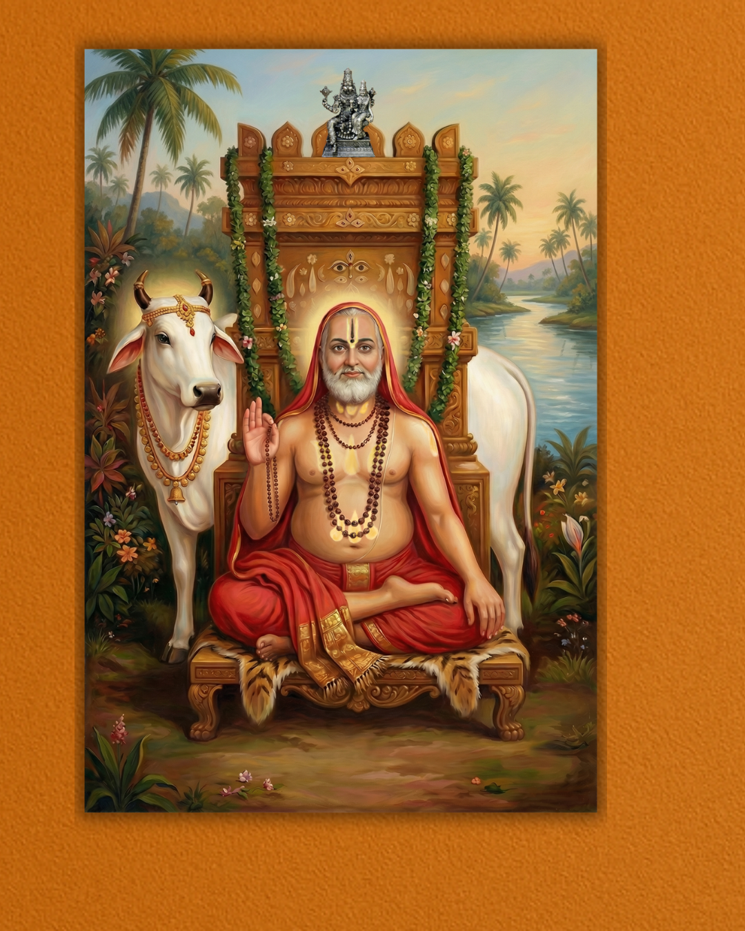 Guru Raghavendra Swamy Poster – 300 GSM poster | Vastu Positive Decor, Spiritual Gifting