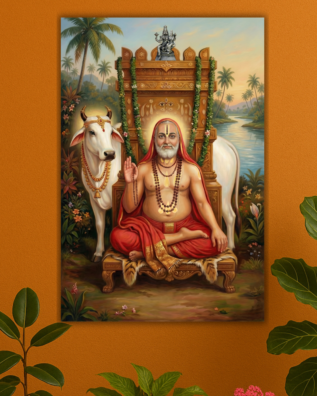 Guru Raghavendra Swamy Poster – 300 GSM poster | Vastu Positive Decor, Spiritual Gifting
