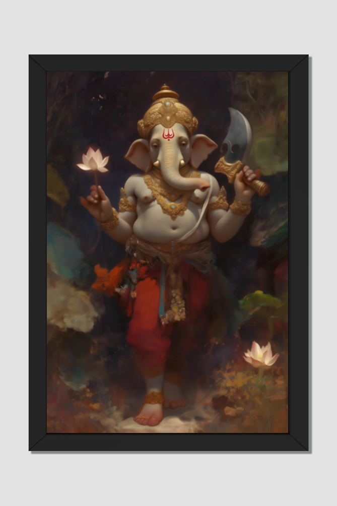 Vighnaharta Ganesh Photo Frame | Remover of Obstacles & Harbinger of Prosperity