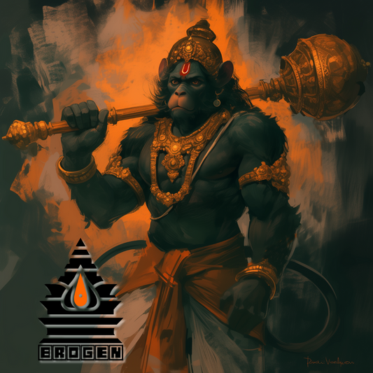 Hanuman Digital Art | Bajrangbali Blessings | Maruthi HD Digital Download