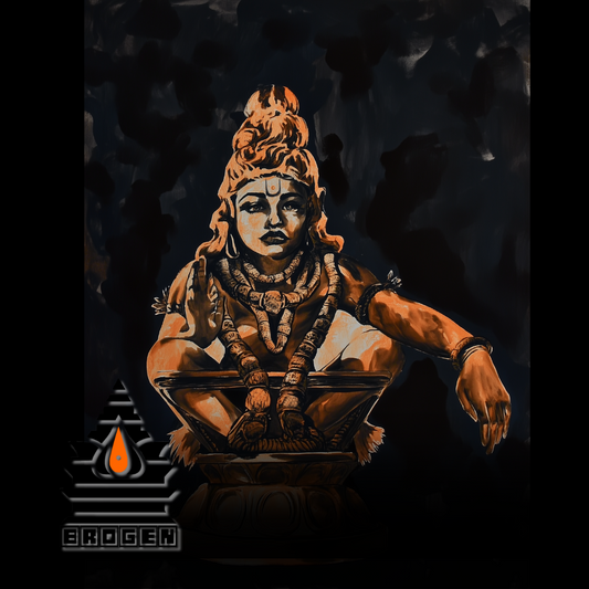 Lord Ayyappa Swamy Digital Art | High-Resolution HD Download | Divine Blessings