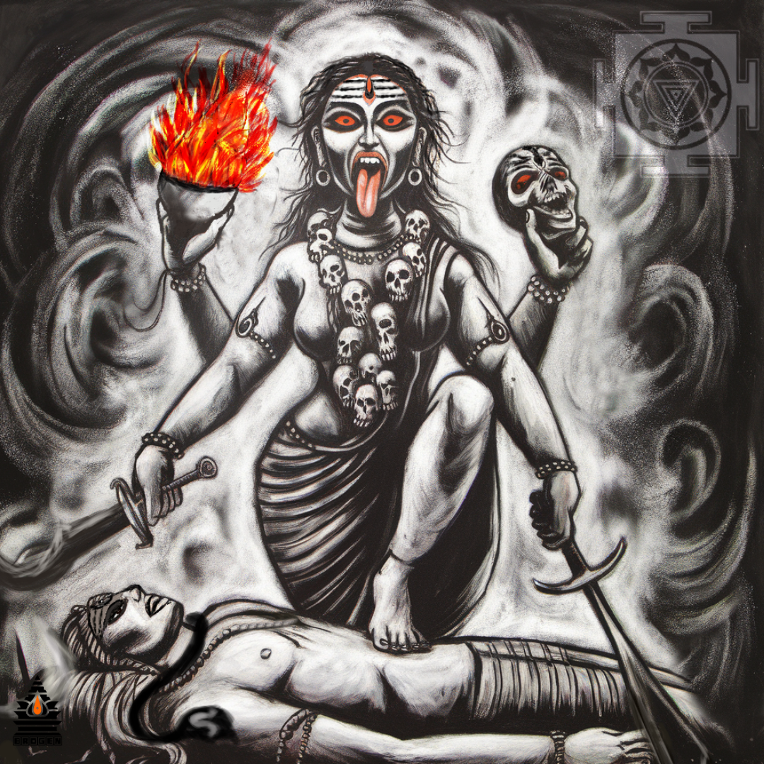 Maa Kali Digital Art | Fierce and Divine Hindu Goddess HD Artwork | High-Resolution Download