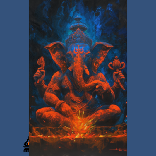 Mooladhara Sthita Ganapathi Digital Art | High-Resolution Spiritual Artwork | Instant Download