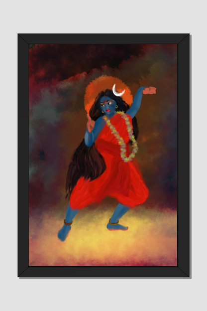 Maa Kali Photo Frame – Fierce Grace of the Divine Mother | Powerful Goddess Kali Wall Art
