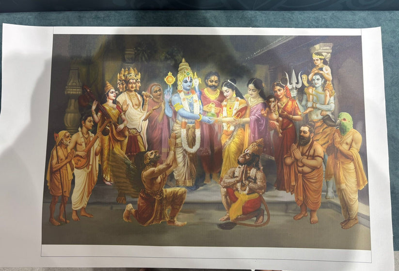 Srinivasa Kalyanam Canvas Print Roll (Unframed) – Venkateswara Kalyana ...