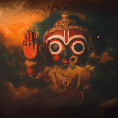 Divine Digital Art of Lord Jagannath of Puri - High-Resolution PNG Download