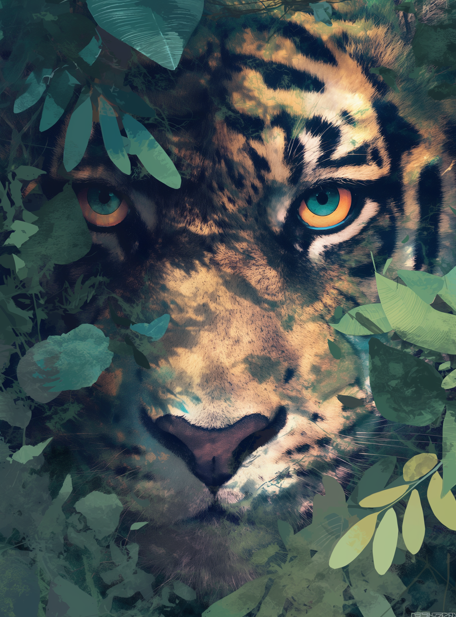 Vyagra – The Haunting Majesty of the Tiger | High-Resolution Digital Art Download