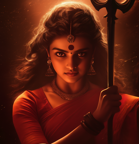 Maa Durga Realistic Digital Illustration – Graceful & Power-Filled Eyes (8500x8500 Pixels, 300 DPI)