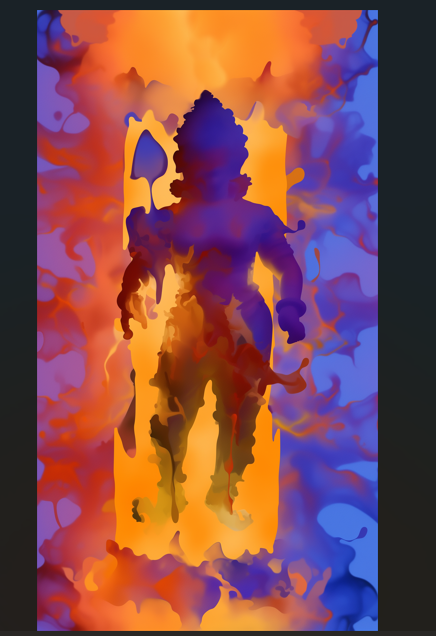 Lord Murugan Abstract Art - 1600x2900 Pixels Digital Illustration