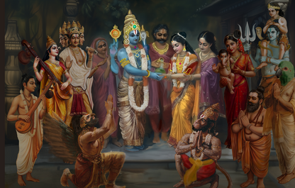 Srinivasa Kalyanam Digital Art – Venkateswara Kalyanam HD Image Download 150 and 300 dpi