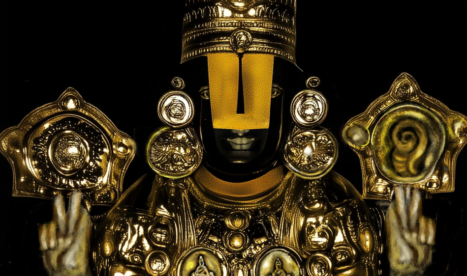 Venkateswara Swamy Digital Art – Tirupati Balaji HD Image Download