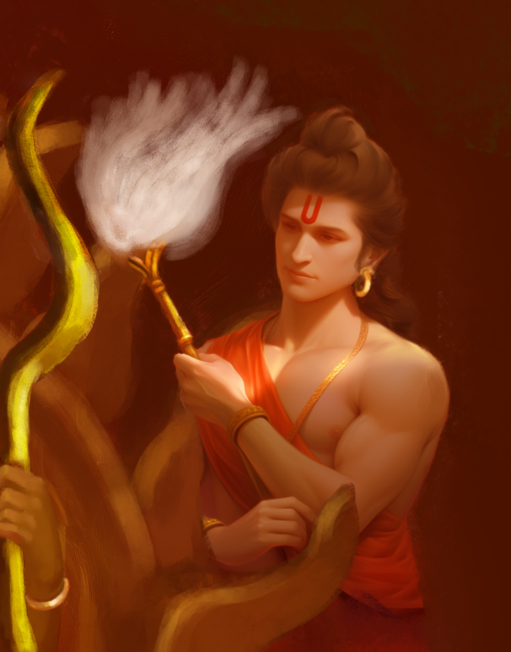 Sri Rama Darbar Art Digital Download | Lord Rama, Sita, Lakshmana & Hanuman | 300 DPI High-Resolution Hindu Wall Art