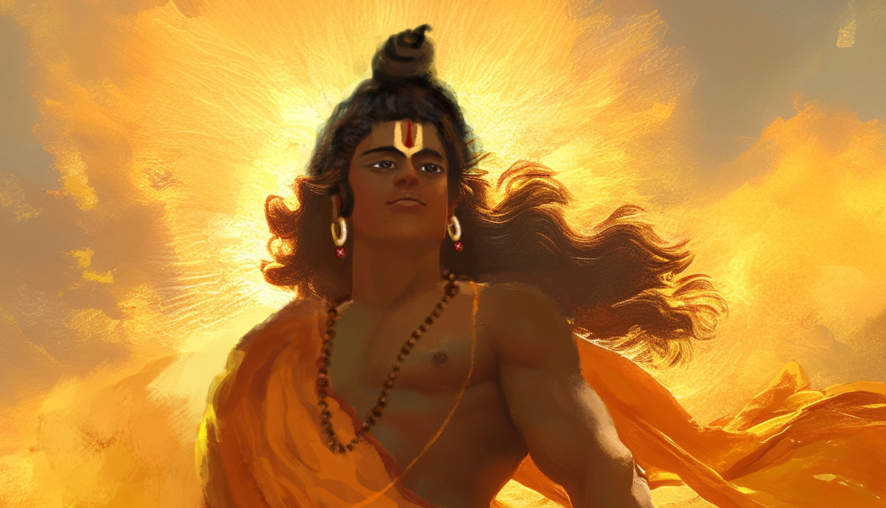 Lord Sri Rama with Lakshmana & Hanuman Digital Art |300 DPI HD| Ramayana Devotional Artwork