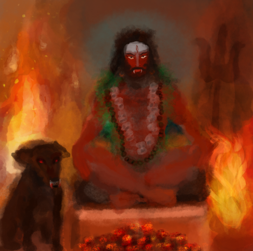 Kala Bhairava Digital Art | Fierce Form of Lord Shiva | 300 DPI HD image download