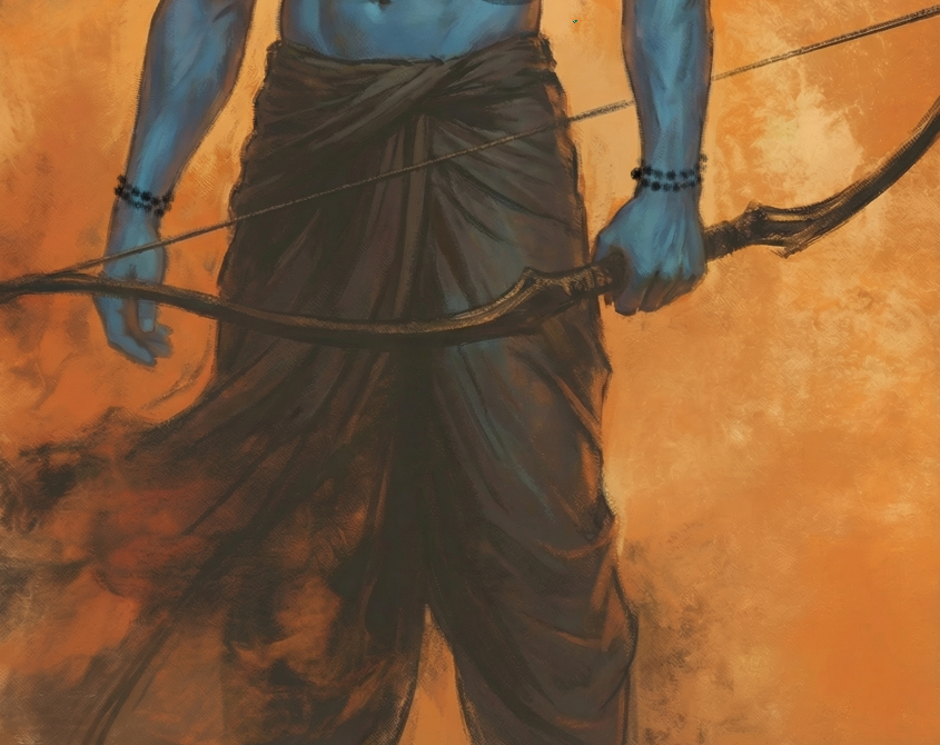 Sri Rama Digital Art | Lord Ram Devotional Artwork | HD Spiritual Download