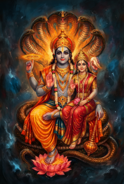 Sriman Lakshmi Narayana Swamy Digital Art | 300 DPI HD image of the art Download