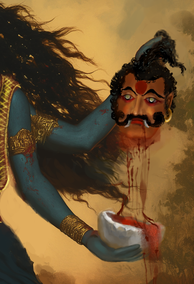 Maha Kali Devi Digital Art Download | Instant Download | Vastu & Meditation Decor