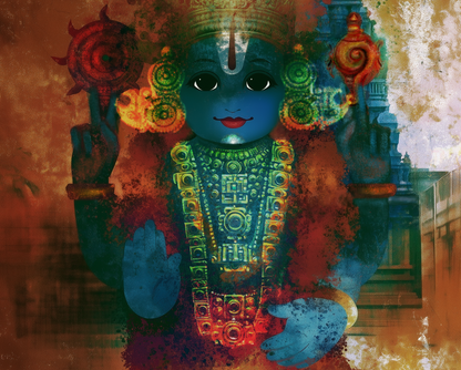Bala Venkateshwara Swamy Photo Frame | Premium Hindu Spiritual Wall Art for Home Décor