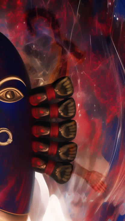 Linga Bhairavi Devi Poster Print | Premium Hindu Spiritual Wall Art for Home & Temple Décor