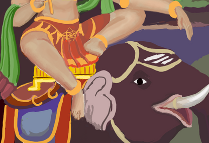 Sri Dharma Sastha on Elephant Digital Download | Lord Ayyappa with Ankusha | Hindu Devotional HD Artwork | Spiritual Soft Copy