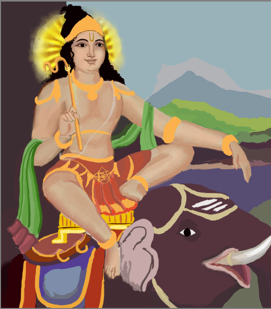 Sri Dharma Sastha on Elephant Digital Download | Lord Ayyappa with Ankusha | Hindu Devotional HD Artwork | Spiritual Soft Copy