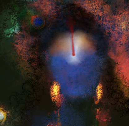 Sri Maha Vishnu Abstract Art Digital Download | Lord Vishnu HD Digital Art | Hindu Devotional Printable Wall Art | Spiritual Artwork