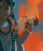 Batuka Bhairava Poster | Lord Bhairava Hindu Devotional Wall Art | Spiritual Poster Print