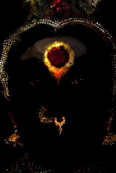 Abstract Devi Face Digital Download | Hindu Goddess Wall Art | High-Resolution Printable Digital Art