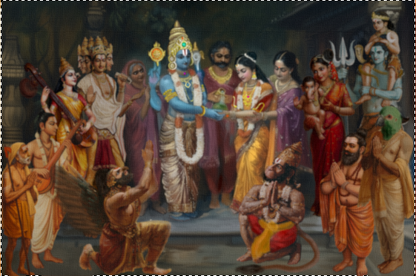 Srinivasa Kalyanam Digital Art – Venkateswara Kalyanam HD Image Download 150 and 300 dpi
