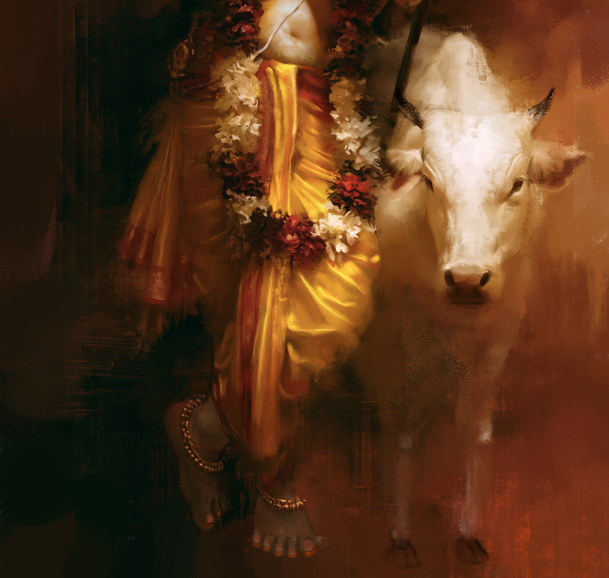 Shiva Keshava Digital HD Artwork Download | Sri Krishna as Lord Shiva | High Resolution Printable Wall Art