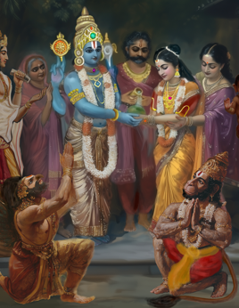 Srinivasa Kalyanam Digital Art – Venkateswara Kalyanam HD Image Download 150 and 300 dpi