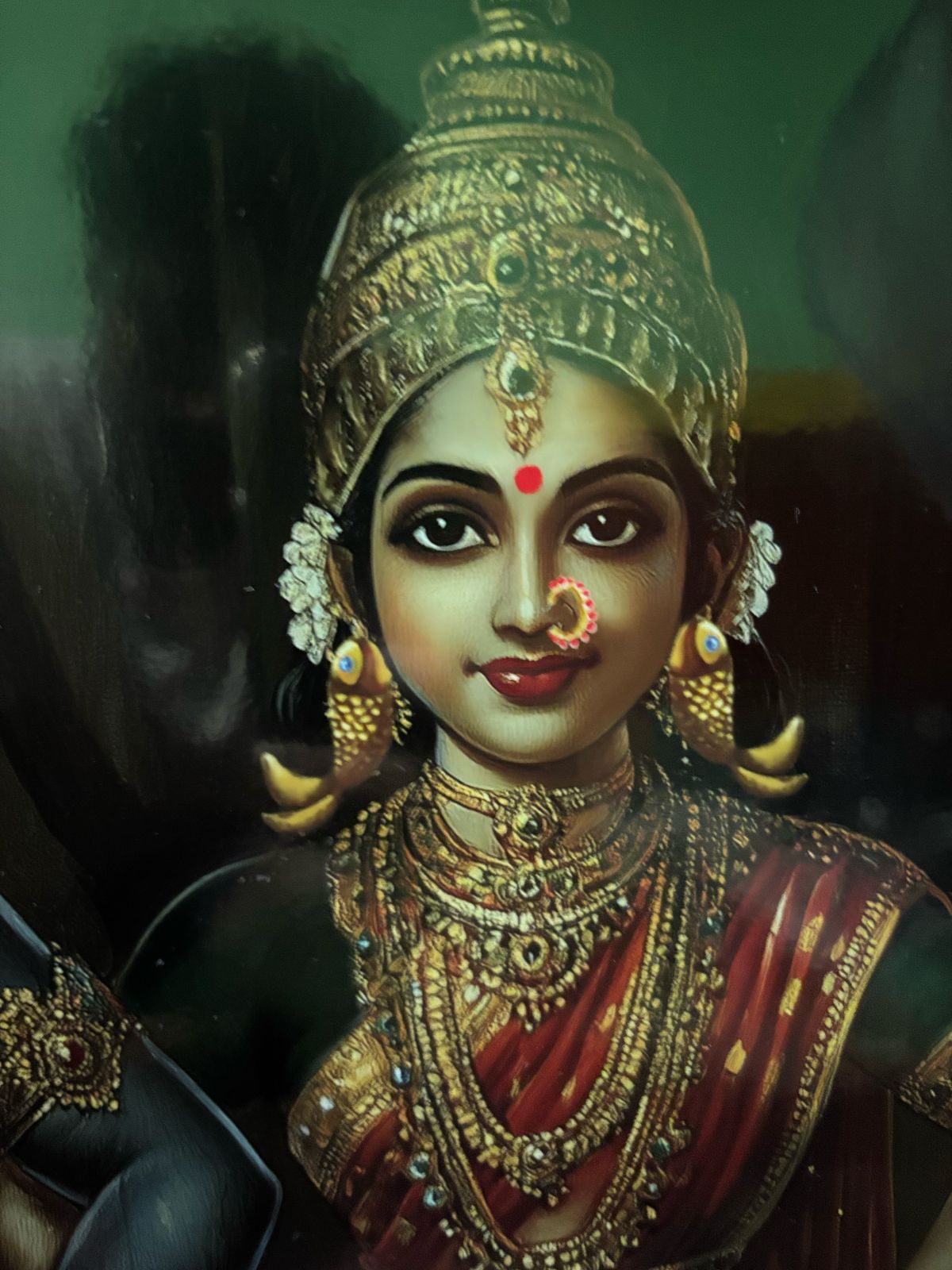 Panduranga Vitthala with Rukmini Devi Photo Frame – Divine Presence of Bhakti and Bliss | Laminated Glossy Art on 300 GSM Board