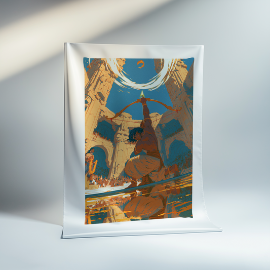 Arjuna Wins Draupadi's Swayamvara art unframed canvas