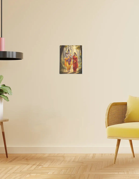 Sita Rama Poster – Divine Couple Wall Art | 300 GSM Print