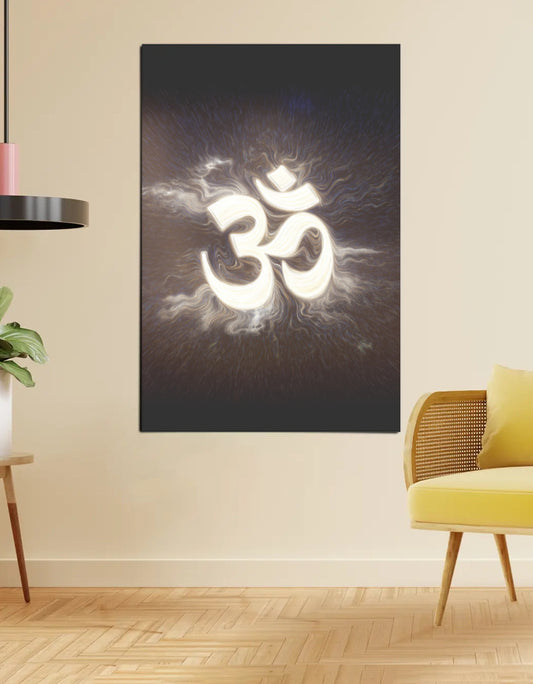 Om Poster – Sacred Symbol Wall Art | 300 GSM Spiritual Print for Meditation & Decor