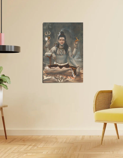 Lord Shiva Poster – 300 GSM, Mahadeva Art for Peace and Power | Vastu Positive Decor