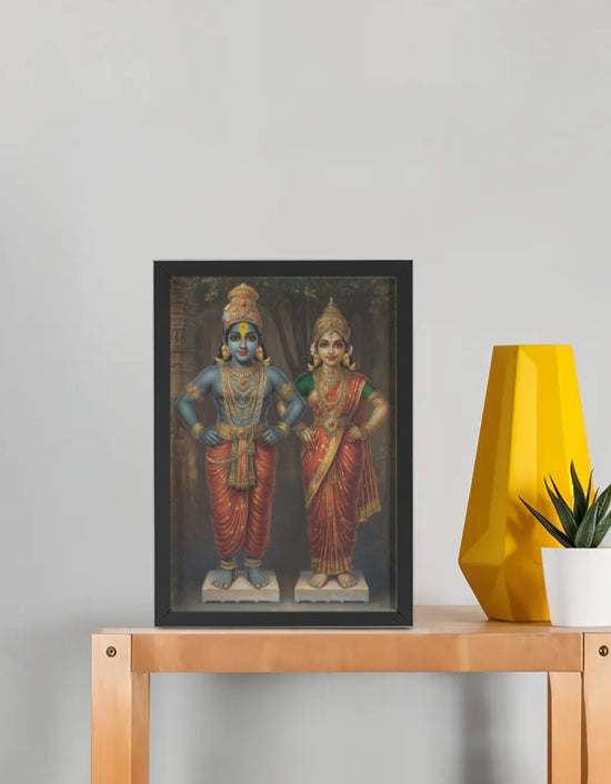 Panduranga Vitthala with Rukmini Devi Photo Frame – Divine Presence of ...