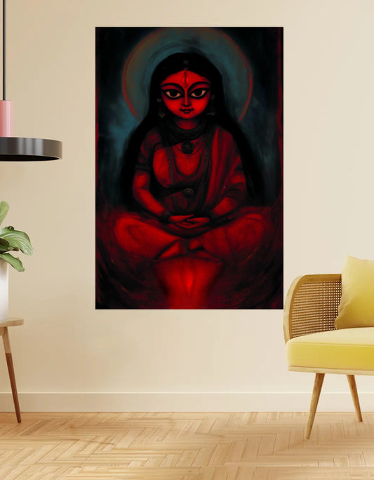 Kamakhya Devi Poster – Tantric Shakti Peetha Wall Art | 300 GSM Print