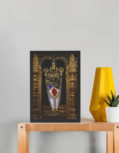 Venkateswara Swamy Photo Frame – Tirupati Balaji Wall Art for Home, Temple & Gifting