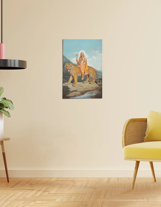 Male Mahadeshwara Swamy Poster – 300 GSM Devotional Wall Art | Divine Protection and Blessings