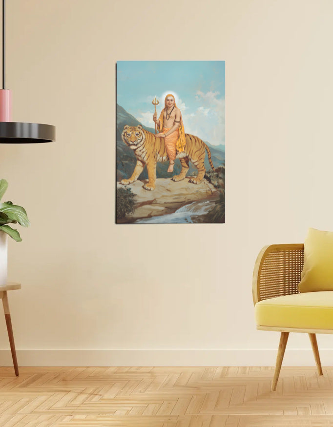 Male Mahadeshwara Swamy Poster – 300 GSM Devotional Wall Art | Divine Protection and Blessings