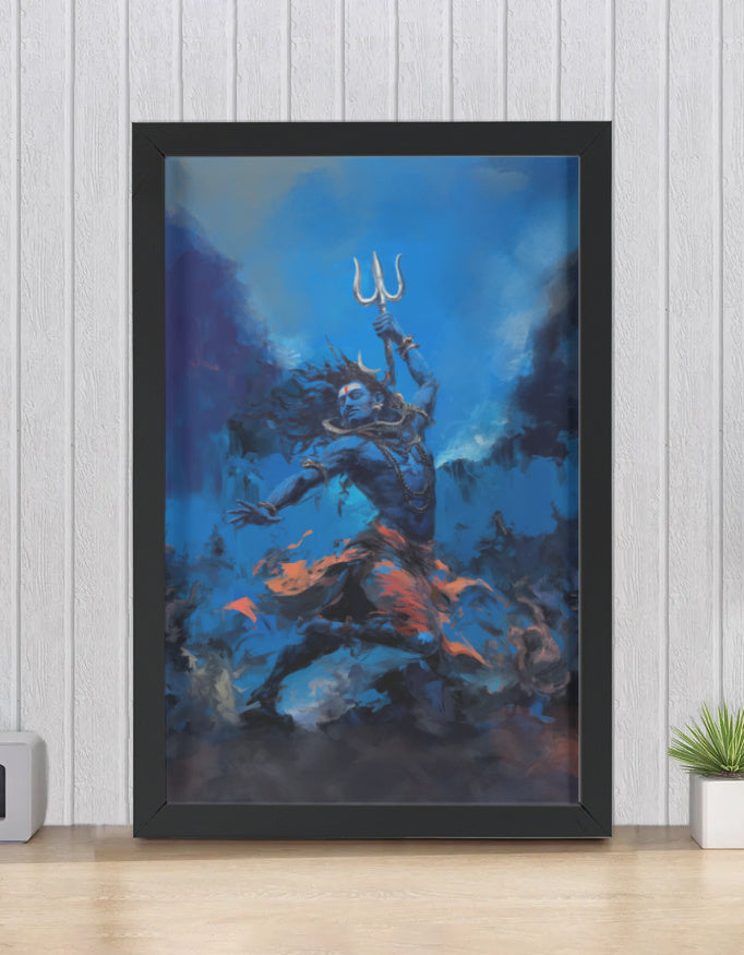 Shiva Tandav Photo Frame – Nataraja Wall Art for Home & Spiritual Décor | Best Gift for shiva devotees