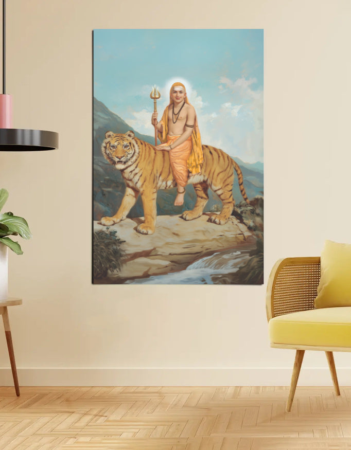 Male Mahadeshwara Swamy Poster – 300 GSM Devotional Wall Art | Divine Protection and Blessings