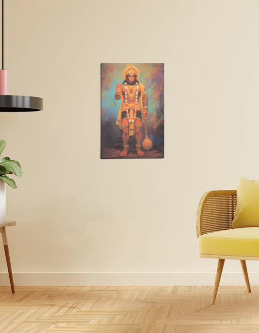 Divine Lord Hanuman | Vayuputra Bajrangbali | Protector of Dharma – Premium Wall Art Poster