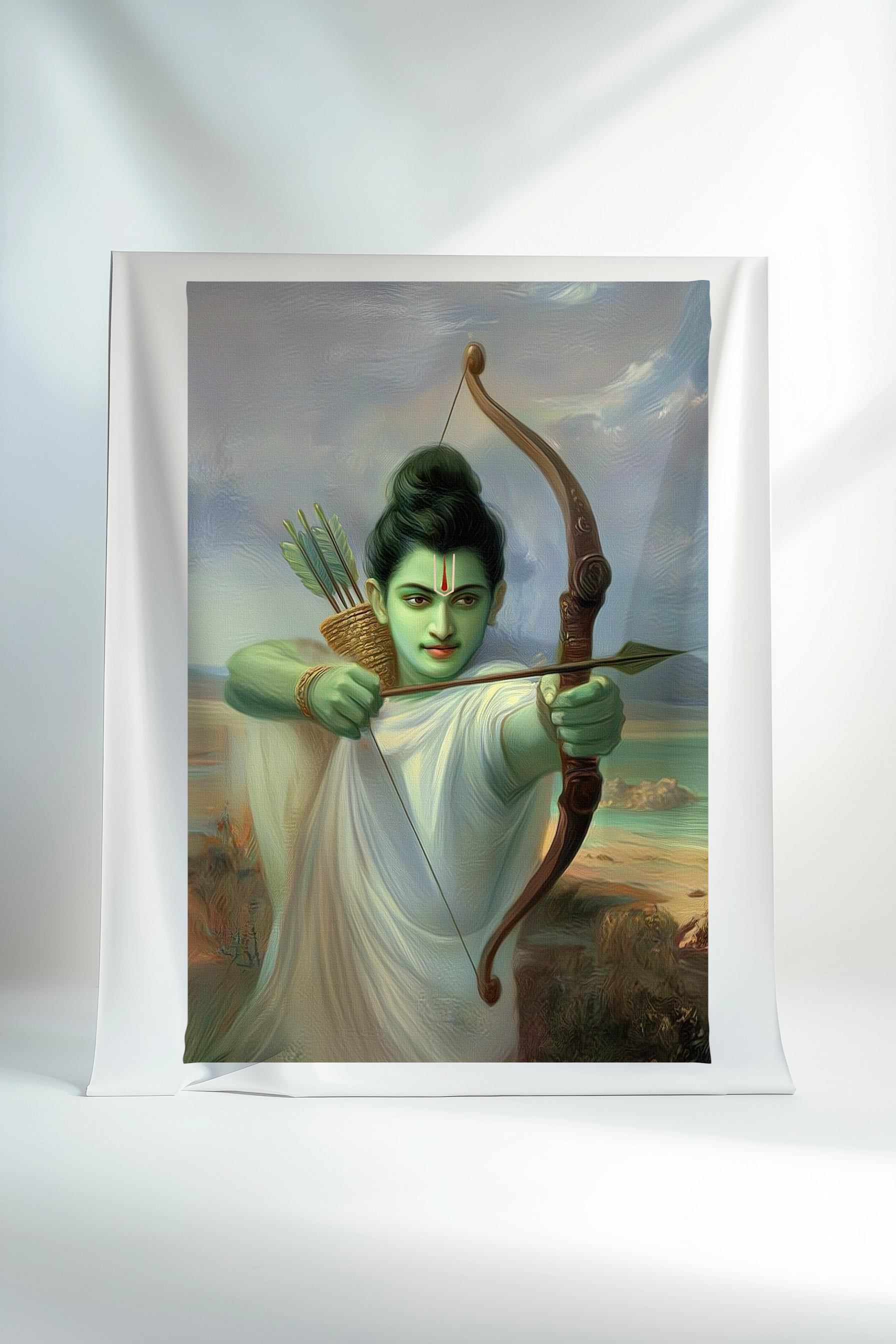 Shri Ram Canvas Print Roll – Divine Lord Ram Wall Art for Spiritual Ho ...