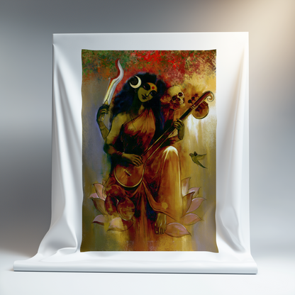 Sri Matangi Devi art Canvas Print Roll | Unframed Premium canvas
