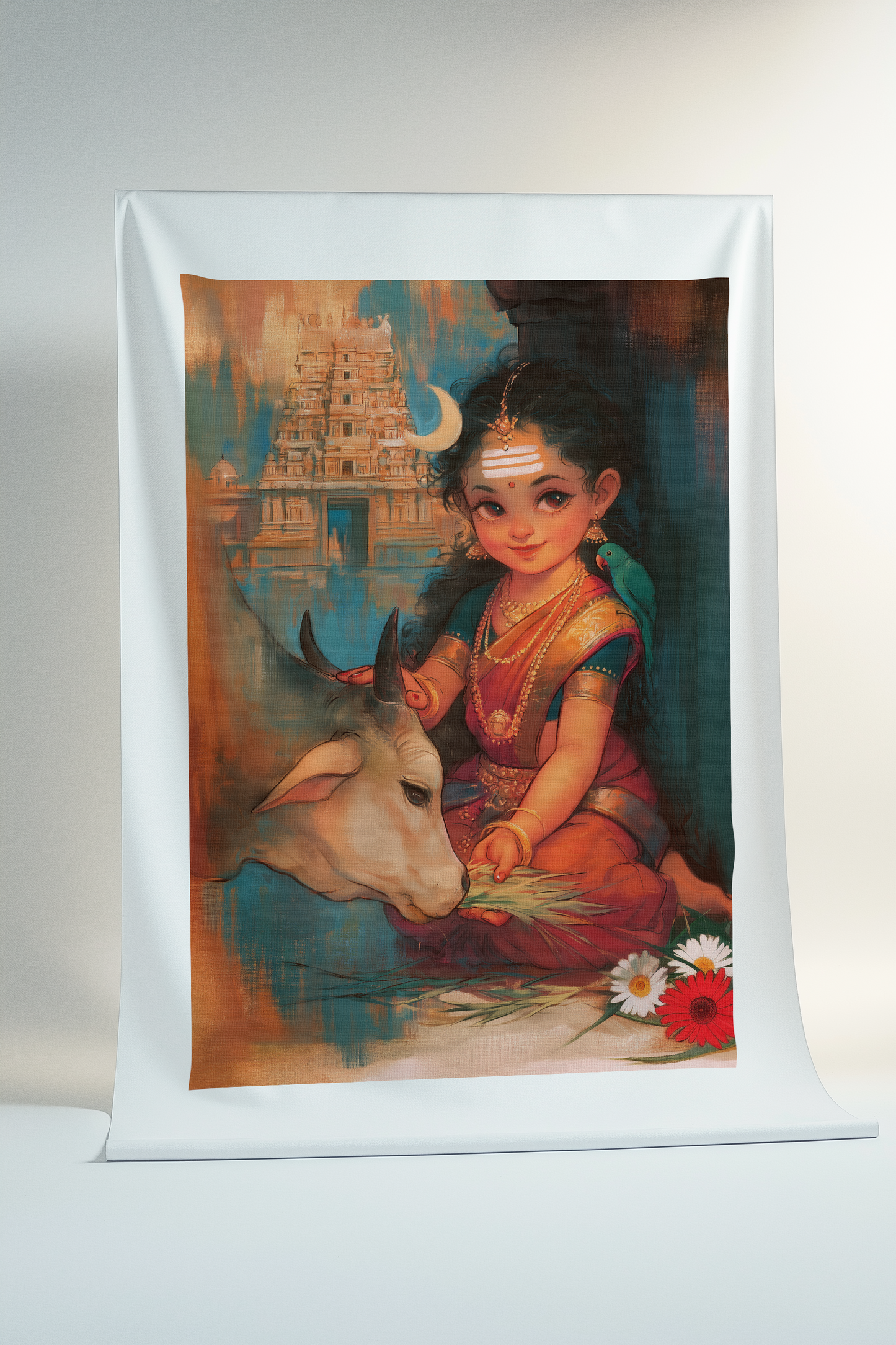 Bala Tripura Sundari art Canvas Print Roll | Unframed premium canvas